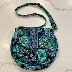 Like New Vera Bradley Saddle Up Crossbody Bag Blue Turquoise